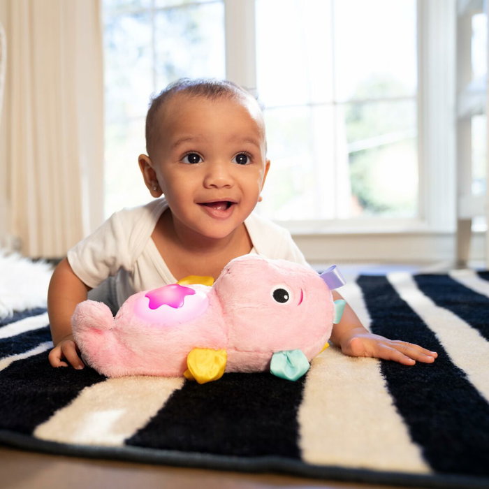 Baby Einstein Veilleuse Sea Dreams Seahorse Rose en peluche avec technologie Cry Reply Baby Einstein Veilleuse Sea Dreams Seahorse Rose en peluche avec technologie Cry Reply