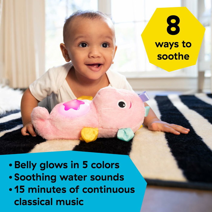 Baby Einstein Veilleuse Sea Dreams Seahorse Rose en peluche avec technologie Cry Reply Baby Einstein Veilleuse Sea Dreams Seahorse Rose en peluche avec technologie Cry Reply
