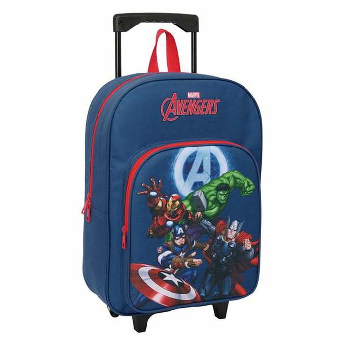 Cartable à roulettes The Avengers Blue marine 32 x 42 x 14 cm Cartable à roulettes The Avengers Blue marine 32 x 42 x 14 cm