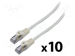 LANBERG Cordon de raccordement Cat 6 F/UTP blanc 0,5m RJ45