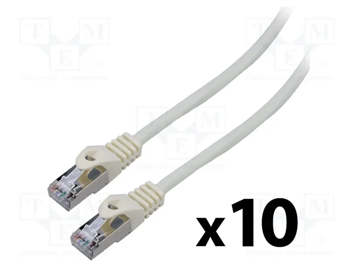 LANBERG Cordon de raccordement Cat 6 F/UTP blanc 0,5m RJ45 LANBERG Cordon de raccordement Cat 6 F/UTP blanc 0,5m RJ45