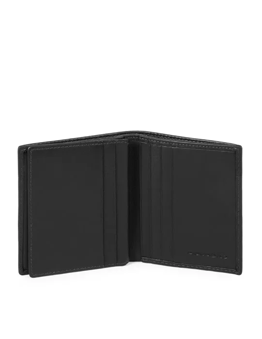 Piquadro Urban Portefeuille en cuir noir pour hommes
