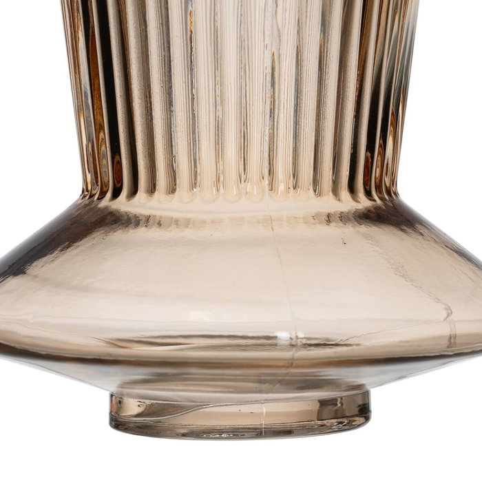 BigBuy Home Vase Marron Verre 15 x 15 x 24,5 cm