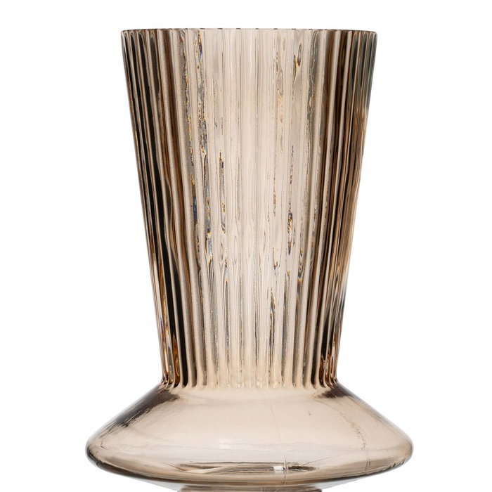 BigBuy Home Vase Marron Verre 15 x 15 x 24,5 cm