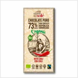 CHOCOLATES SOLE Chocolat noir 73% au chili 100g