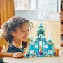 LEGO 43244 Le palais de glace d'Elsa - Jouet de construction Disney pour enfants avec mini-poupées Elsa, Anna, Kristoff et figurine Olaf