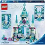 LEGO 43244 Le palais de glace d'Elsa - Jouet de construction Disney pour enfants avec mini-poupées Elsa, Anna, Kristoff et figurine Olaf