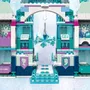 LEGO 43244 Le palais de glace d'Elsa - Jouet de construction Disney pour enfants avec mini-poupées Elsa, Anna, Kristoff et figurine Olaf