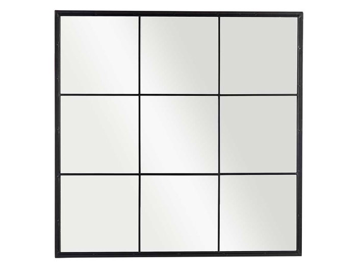 Giftdecor Miroir Vantail Noir 90x90 cm