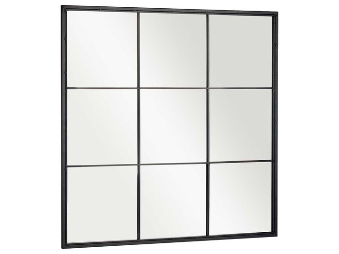 Giftdecor Miroir Vantail Noir 90x90 cm