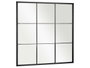 Giftdecor Miroir Vantail Noir 90x90 cm
