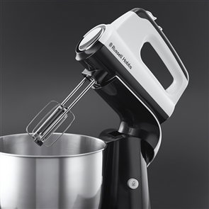 Horizon 24680-56 Batidora robot pâtissier fixe et manuel avec bol inox 3.5L - 5 vitesses + fonction turbo, accessoires acier inoxydable