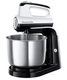 Horizon 24680-56 Batidora robot pâtissier fixe et manuel avec bol inox 3.5L - 5 vitesses + fonction turbo, accessoires acier inoxydable