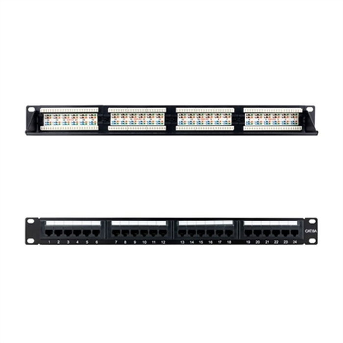 NANOCABLE Commutateur Réseau Armoire CAT.6A UTP 19 pouces 1U Dual 24 Ports NANOCABLE Commutateur Réseau Armoire CAT.6A UTP 19 pouces 1U Dual 24 Ports
