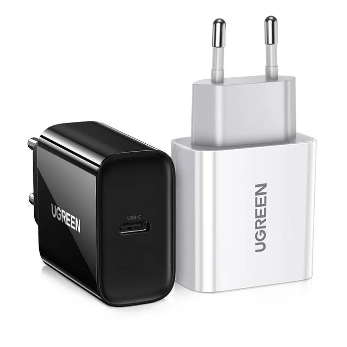 UGREEN Chargeur Secteur USB-C 20W Noir - Recharge Rapide PD Compatible Smartphones et Tablettes - Compact et Sécurisé UGREEN Chargeur Secteur USB-C 20W Noir - Recharge Rapide PD Compatible Smartphones et Tablettes - Compact et Sécurisé