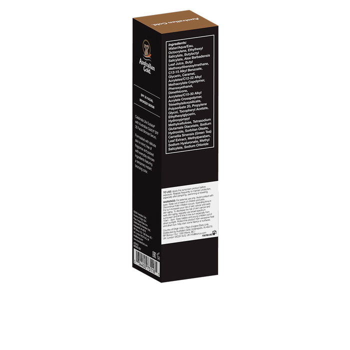 Australian Gold Sérum bronzant visage SPF30 résistant à l'eau 50 ml