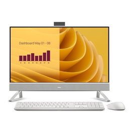 Dell EC27250 Ordinateur Tout-en-Un 27" Intel Core 7 150U 16 Go RAM DDR5 SSD 512 Go Windows 11 Pro Blanc