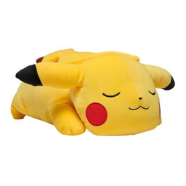 Jazwares Peluche Pokemon Pikachu Dormilon 46 cm avec finition viscolastique forme mémoire