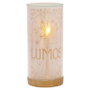 WIDDOP & CO Lampe Tubulaire Lumos Harry Potter à LED - 20 cm avec Base en Bois et Alimentation par Piles