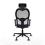 Piqueras y Crespo Chaise de Bureau 1D036G2 Lila avec Appui-tête