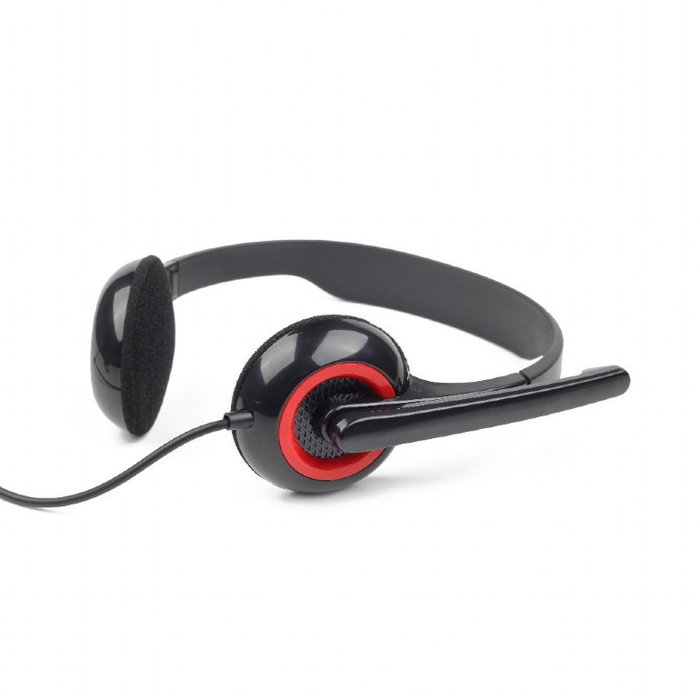 GEMBIRD Casque avec microphone pour visioconférence avec contrôle du volume - 2 Jack (micro et audio)