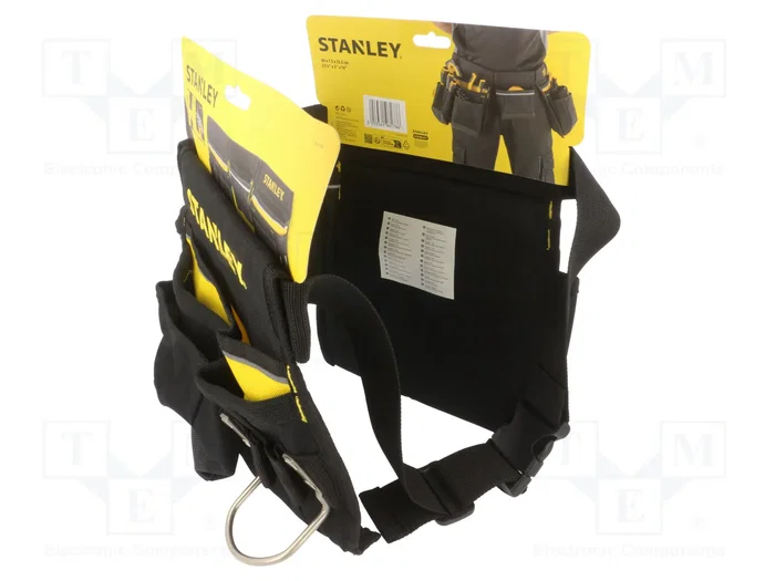 STANLEY Tablier Porte-outils Noir et Jaune Taille Ajustable
