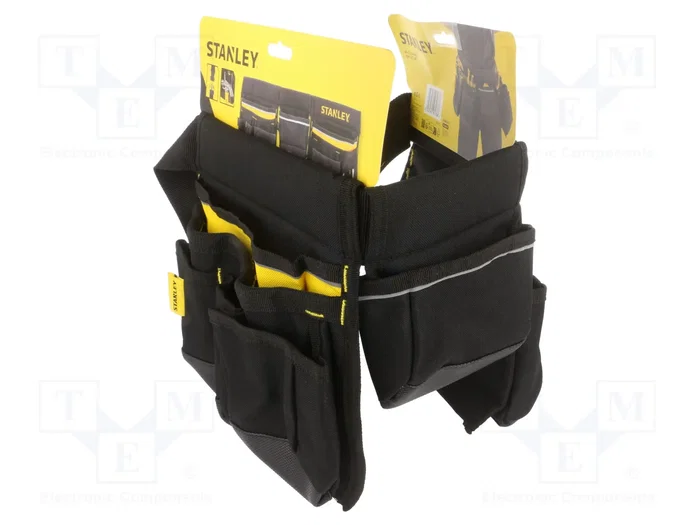 STANLEY Tablier Porte-outils Noir et Jaune Taille Ajustable