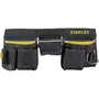 Stanley 1-96-178 Porte-outils double, toile 600D résistante avec poches et boucles pour accès facile aux outils