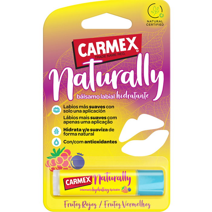 Carmex Stick Baume à Lèvres Hydratant Naturel Fruits Rouges 1 unité