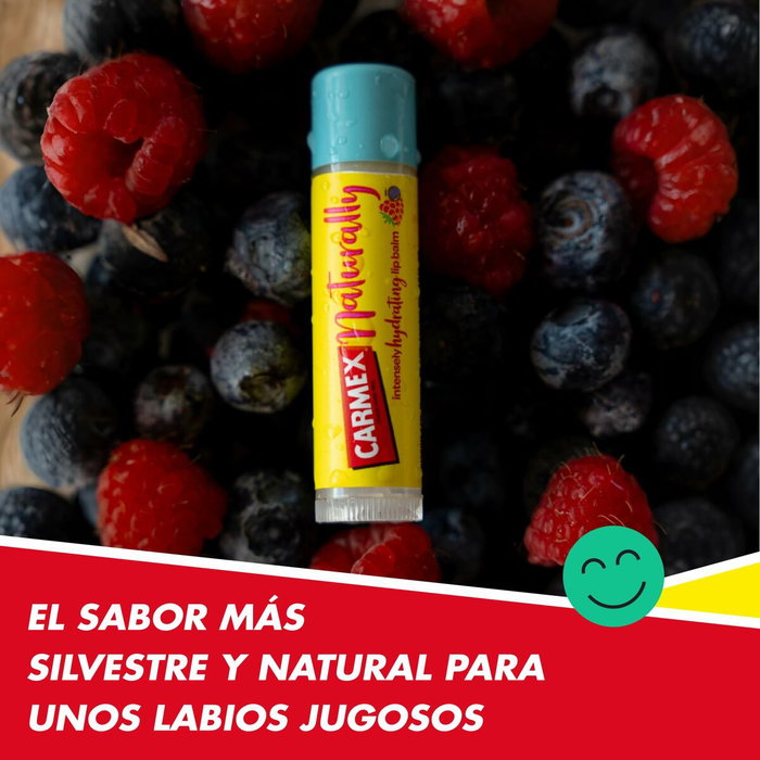 Carmex Stick baume à lèvres NATURALLY Fruits rouges