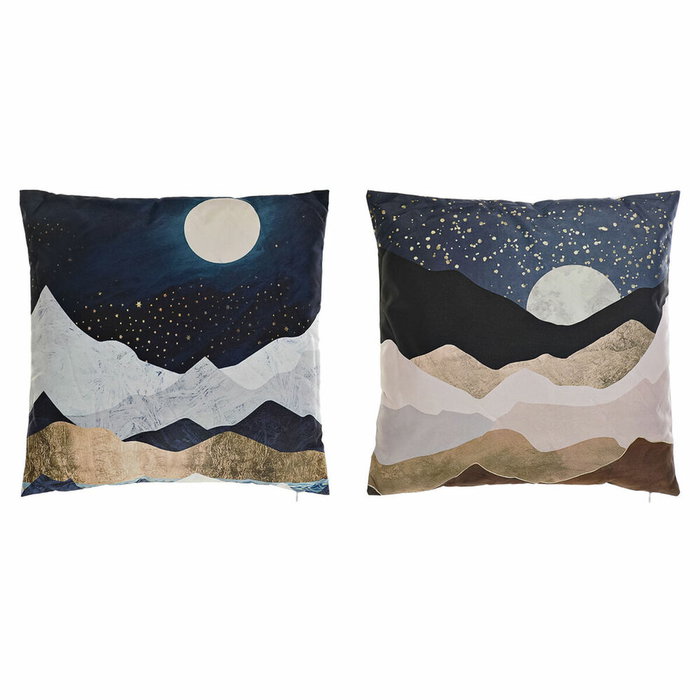 Coussin DKD Home Decor Multicouleur Lune 45 x 10 x 45 cm (2 Unités) Coussin DKD Home Decor Multicouleur Lune 45 x 10 x 45 cm (2 Unités)