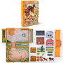 Collecta Libro-Juego Caballos A1217 - Set Créatif de Monde Équestre avec Mallette et Accessoires - Livre-Jeu en Anglais, Portugais, Espagnol