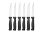 KINVARA Set de 6 couteaux à dents argentés