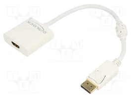 DELOCK Adaptateur DisplayPort mâle vers HDMI femelle 0,2m blanc