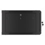 Lanberg Armoire Mural Rack 19 Pouces 6U Noir Acier WF01-6606-00B