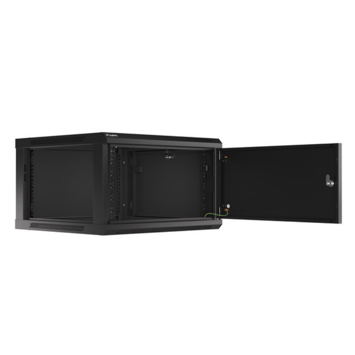 Lanberg Armoire Mural Rack 19 Pouces 6U Noir Acier WF01-6606-00B