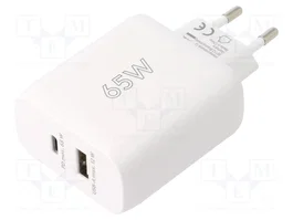 GOOBAY Chargeur USB 65W Blanc GaN