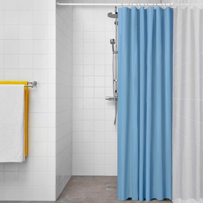 Rideau de Douche Exma basic azul Bleu PVC 180 x 180 cm Rideau de Douche Exma basic azul Bleu PVC 180 x 180 cm