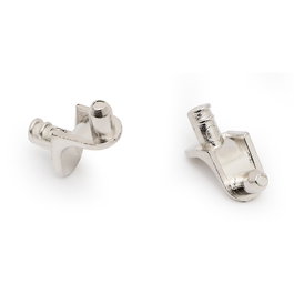 HERRAJES ALK Support d'étagère Pinxo, Nickel, Ø5 mm