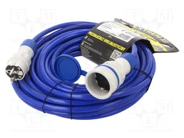KEL Rallonge réseau H07BQ-F 3G2,5mm² 15m bleue