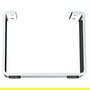 Q&Q Uxia - Pied métallique pour sofa et meuble, finition chrome, 120 mm de hauteur, dimensions 150x50 mm