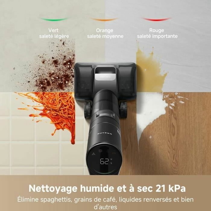 Dreame H15 Pro Aspirateur Balai Laveur Robotisé AI Noir Dreame H15 Pro Aspirateur Balai Laveur Robotisé AI Noir