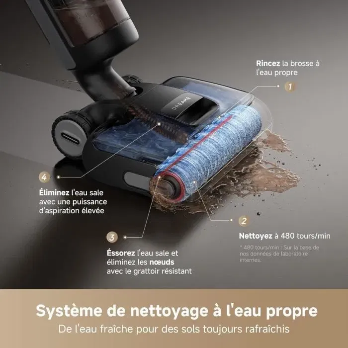 Aspirateur Balai Dreame H15 Pro Wet and Dry 400 W 0,7 l Autonettoyage Écran