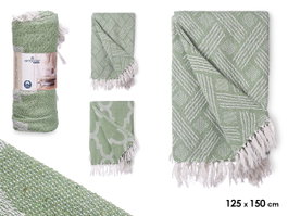 GIFTDECOR Multiuso Jacquard Verde 125 x 150 cm