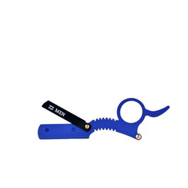 Zzmen Navaja de corte forma tijera bleu