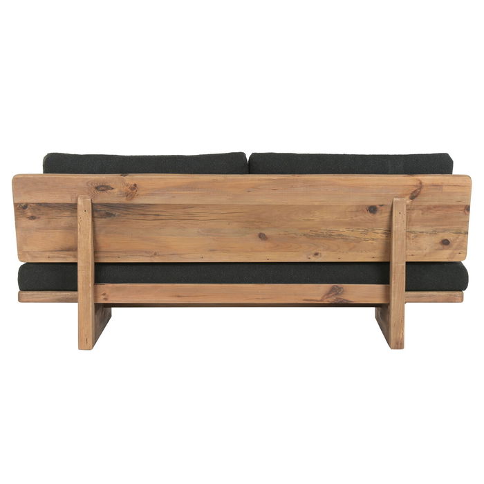 Canapé Home ESPRIT Noir Naturel 195 x 90 x 78 cm