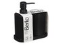 BERILO Ensemble de 3 accessoires de salle de bain en plastique noir