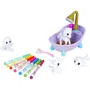 Crayola Coffret de coloriage lavable Washimals Animaux fantastiques, 4 animaux, 6 feutres, accessoires, pour enfants dès 3 ans