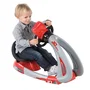 Smoby 370206 - Simulateur de conduite Pilot V8, volant électronique avec écran rétroéclairé, 3 positions et sons - Rouge et noir