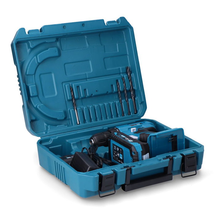 Koma Tools 20v-at-k Kit Perceuse-visseuse 20V avec Batterie 2.0Ah et Chargeur 30W, 19+1 Positions, 15 Nm, Bleu/Noir Koma Tools 20v-at-k Kit Perceuse-visseuse 20V avec Batterie 2.0Ah et Chargeur 30W, 19+1 Positions, 15 Nm, Bleu/Noir